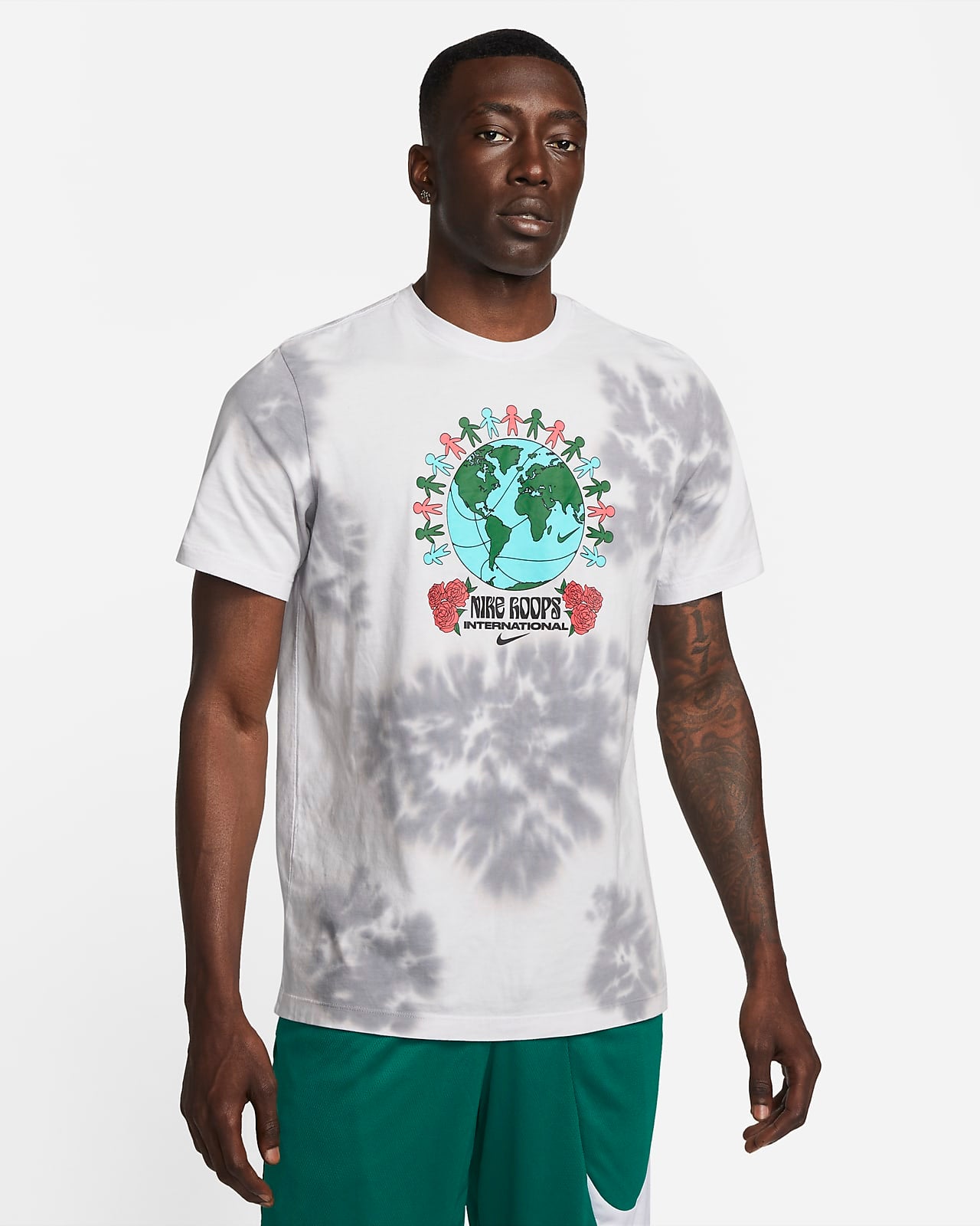 NIKE HOOPS TIE-DYE TEE