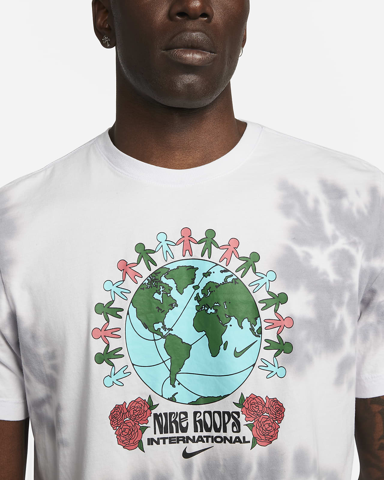 NIKE HOOPS TIE-DYE TEE