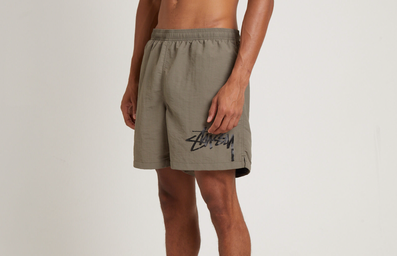 STUSSY BIG STOCK WATER SHORTS - KALAMATA BROWN