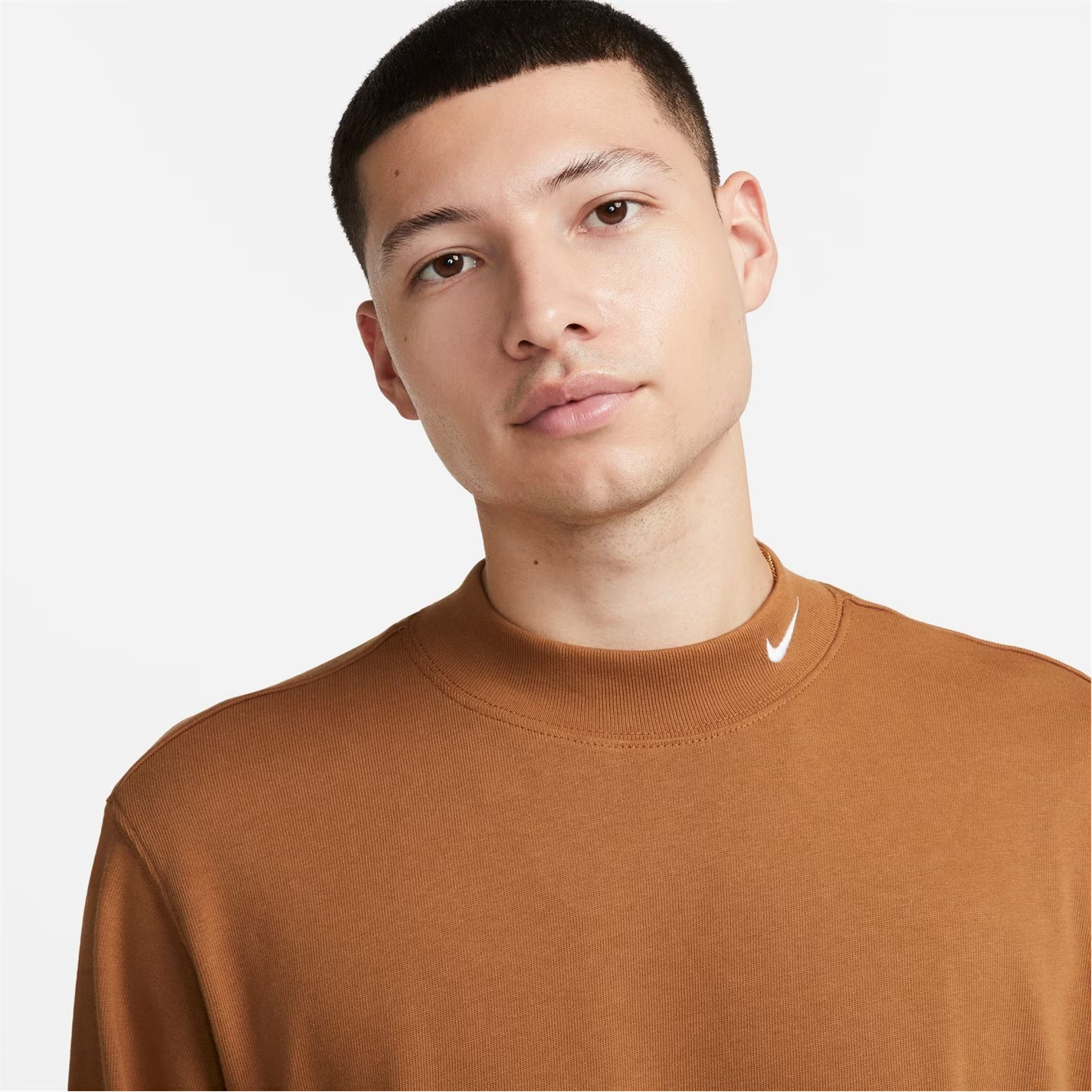 NIKE LIFE L/S MOCK-NECK SHIRT