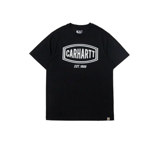 CARHARTT LOOSE FIT LOGO GRAPHIC T-SHIRT - BLK