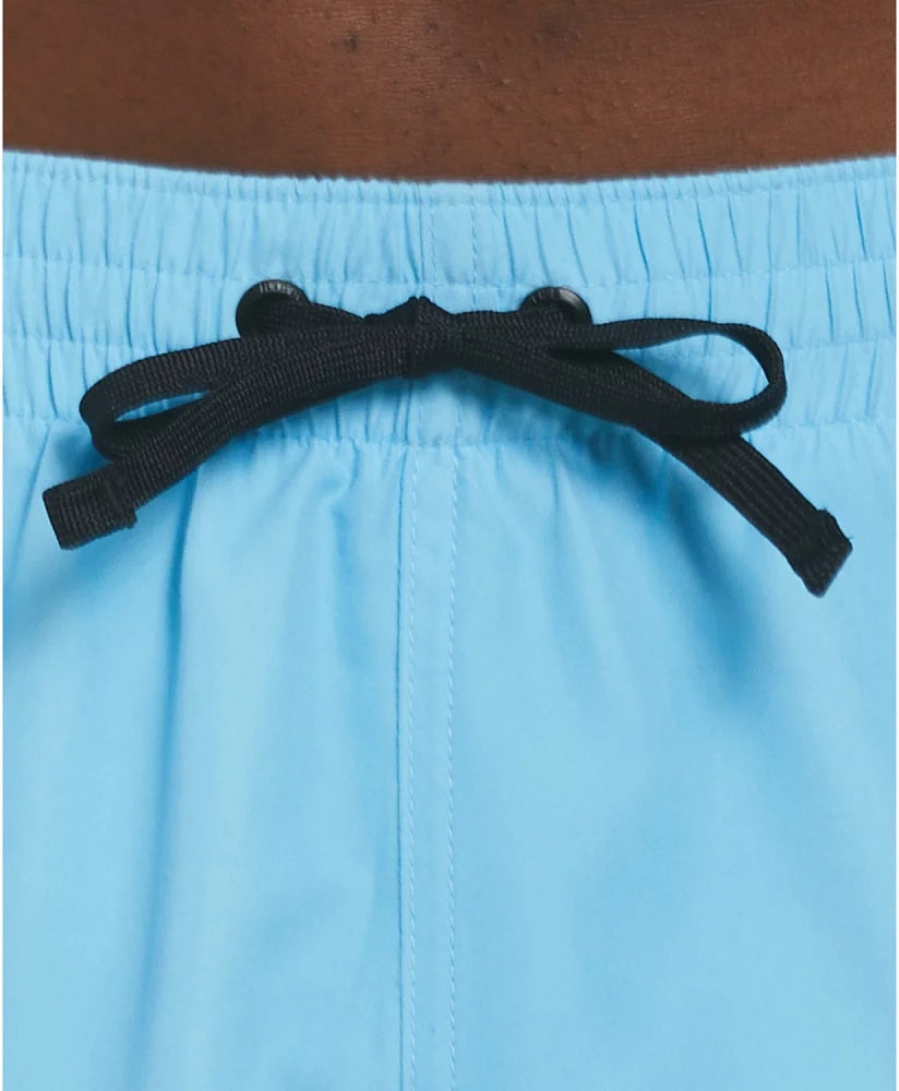 NIKE SWIM LOGO TAPE VOLLEY 5" SHORTS - AQUARIUS BLUE