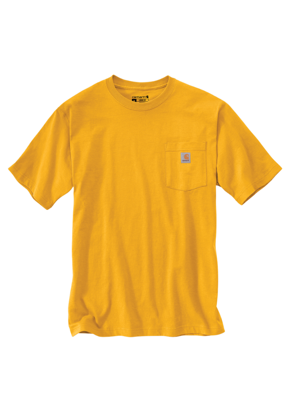 CARHARTT K87 HEAVYWEIGHT POCKET T-SHIRT - SOLAR YELLOW