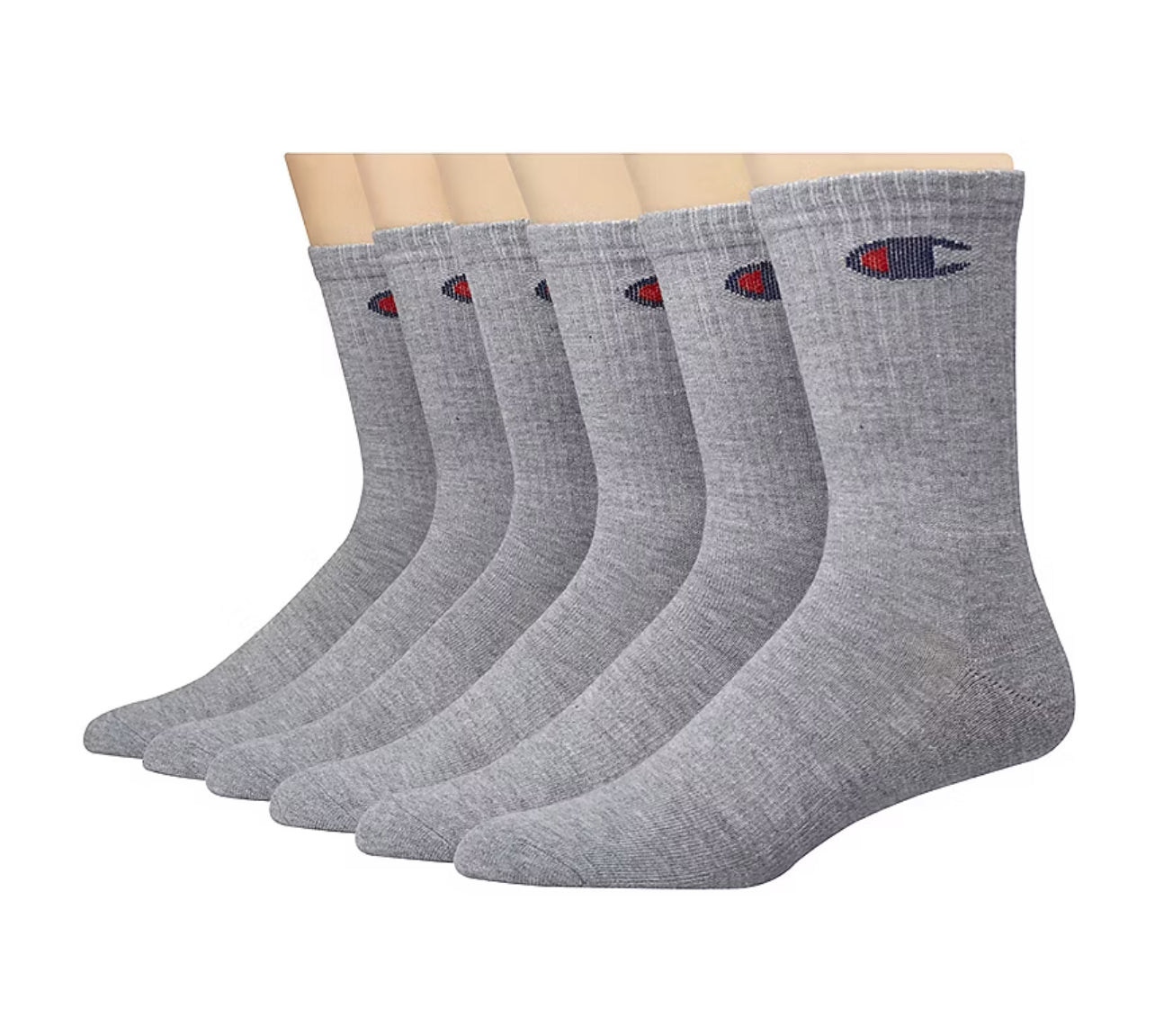 CHAMPION CREW SOCKS 6-PACK