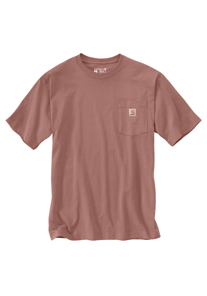 CARHARTT K87 HEAVYWEIGHT POCKET T-SHIRT - CAMEO BROWN