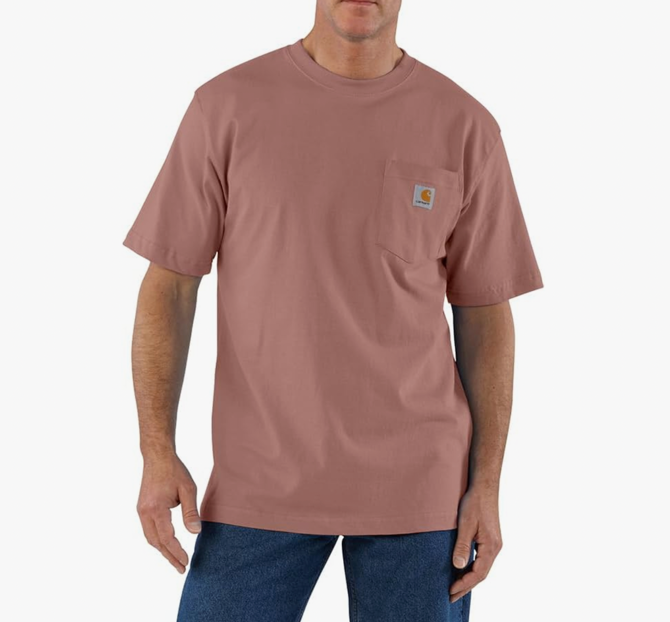 CARHARTT K87 HEAVYWEIGHT POCKET T-SHIRT - CAMEO BROWN