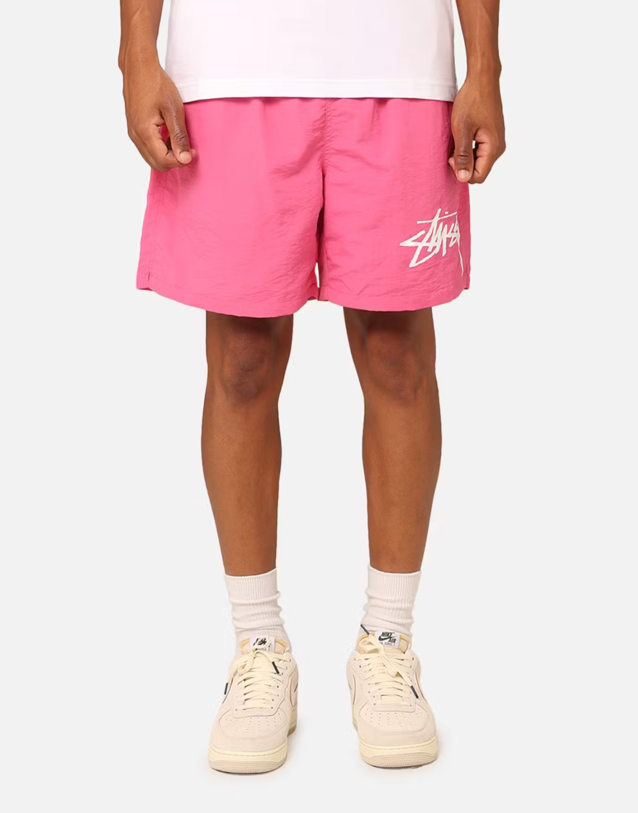 STUSSY BIG STOCK WATER SHORTS - PINK