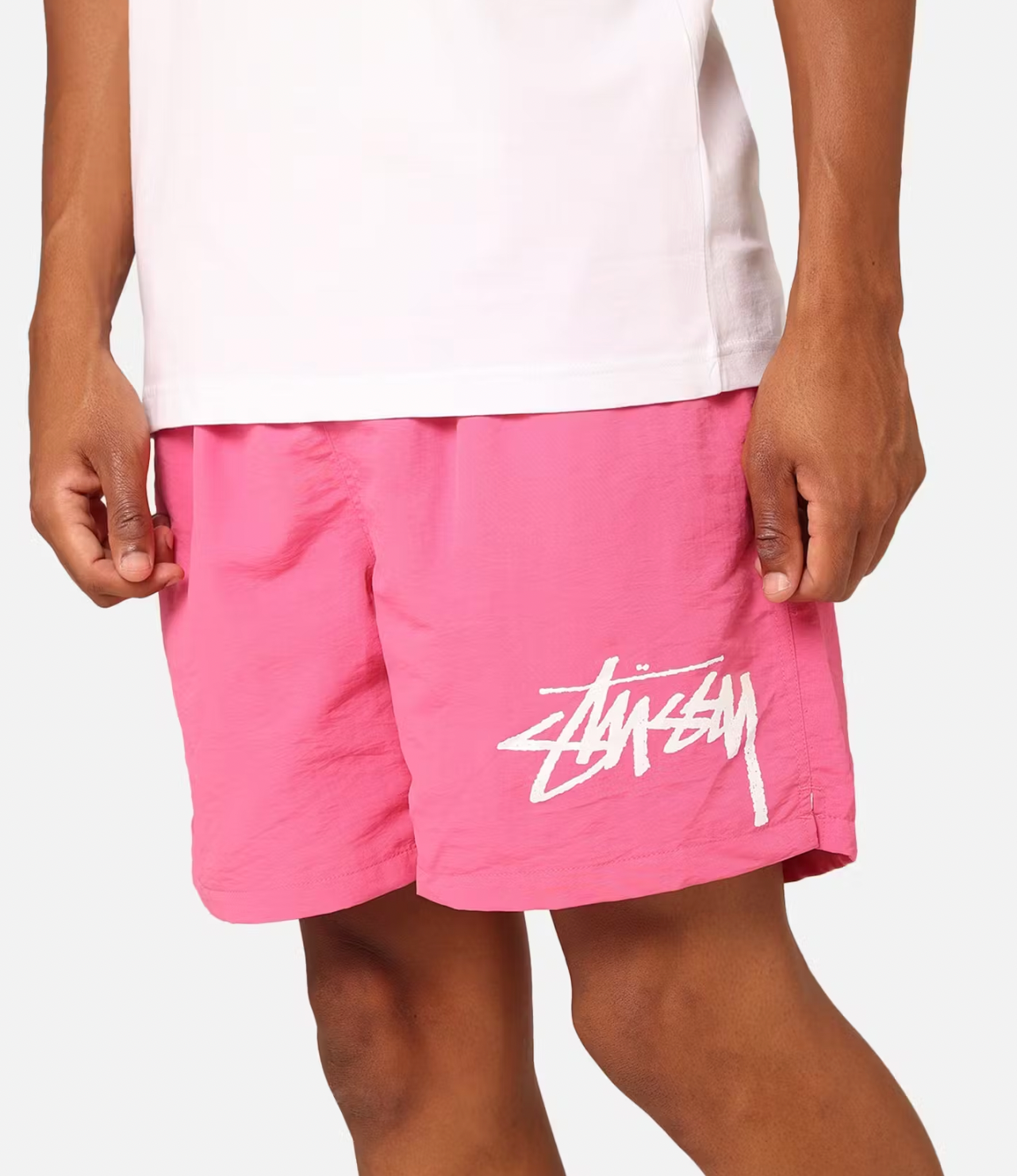 STUSSY BIG STOCK WATER SHORTS - PINK