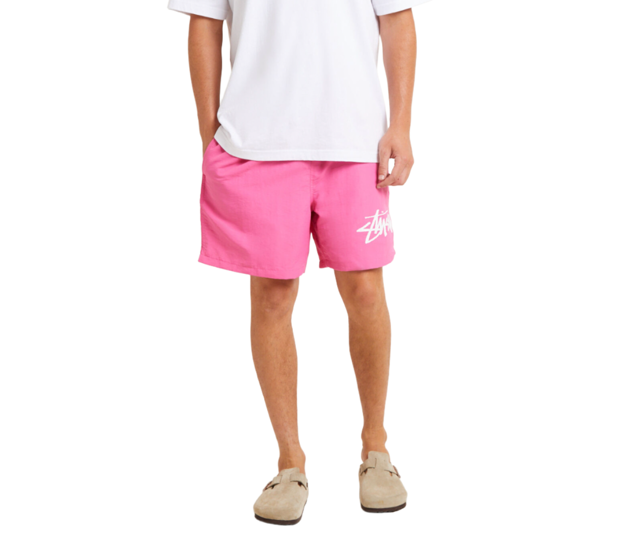 STUSSY BIG STOCK WATER SHORTS - PINK