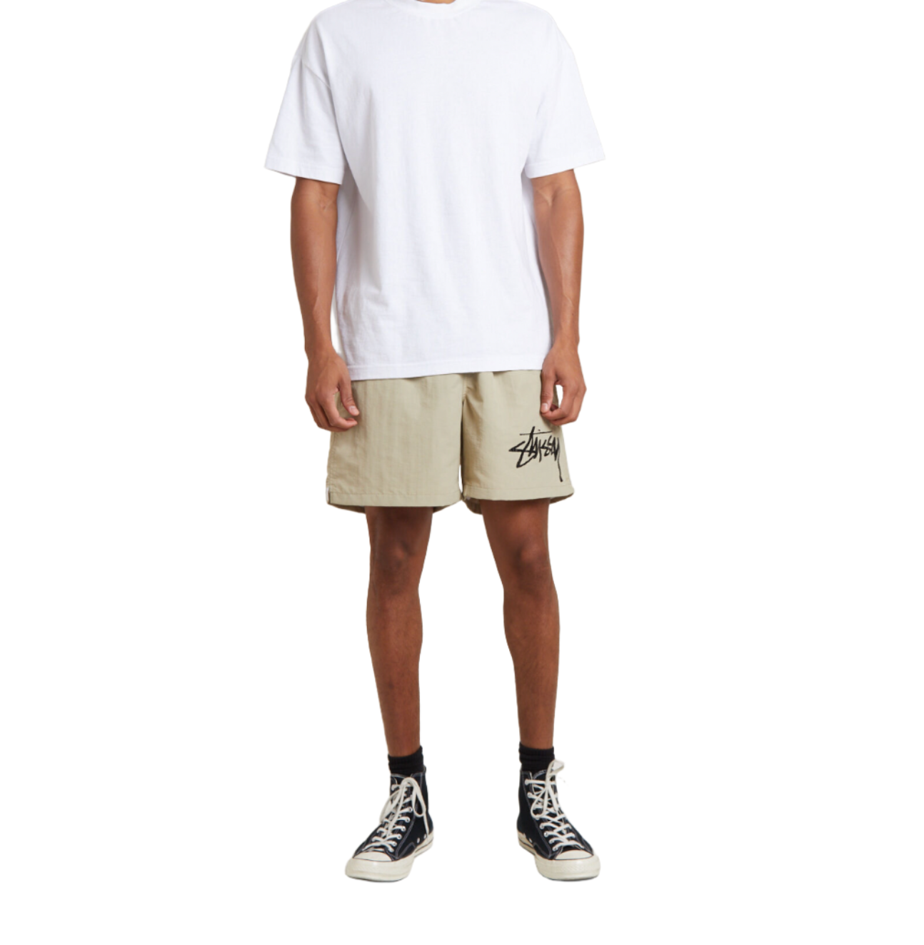 STUSSY BIG STOCK WATER SHORTS - PUTTY BEIGE