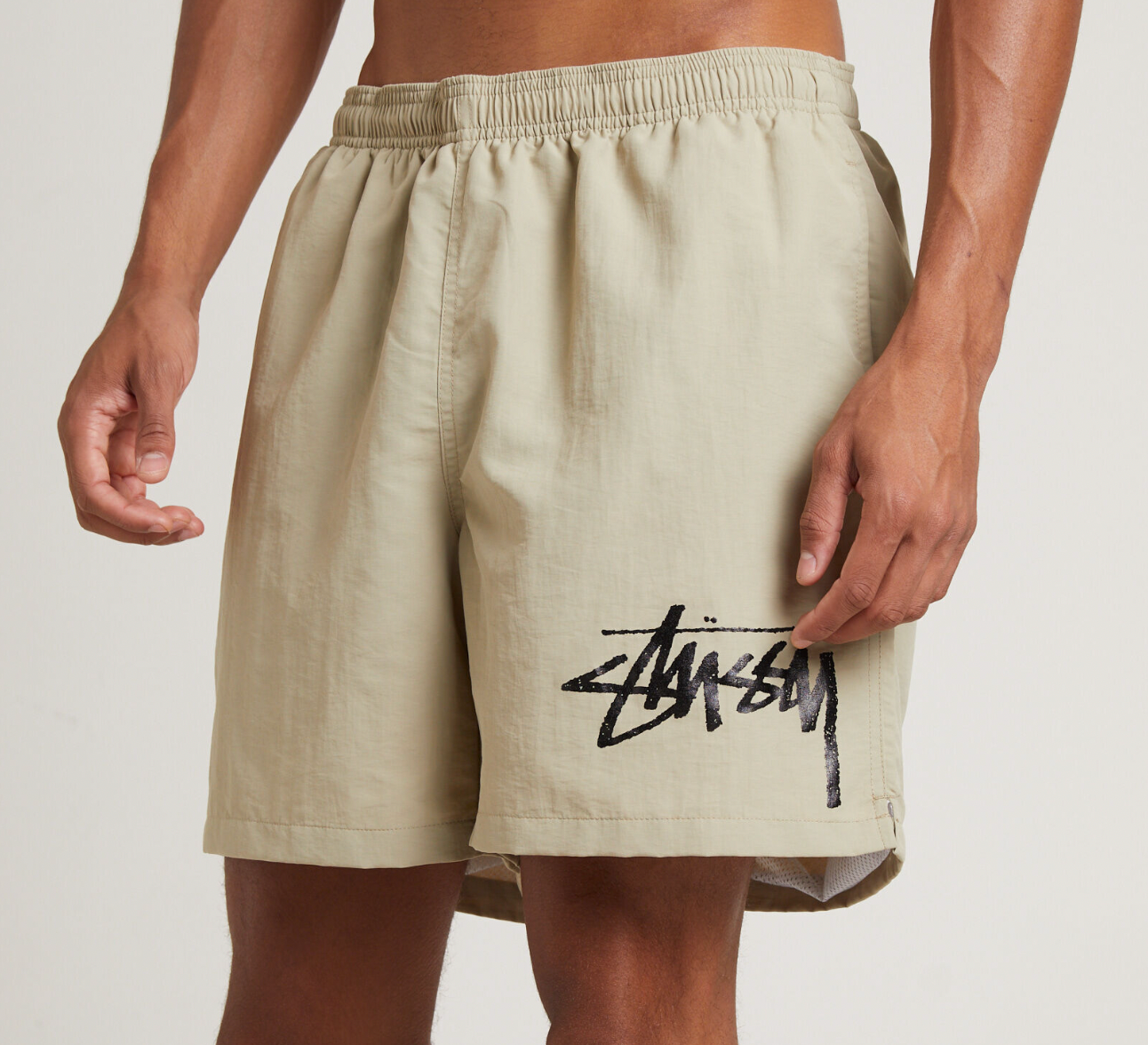 STUSSY BIG STOCK WATER SHORTS - PUTTY BEIGE