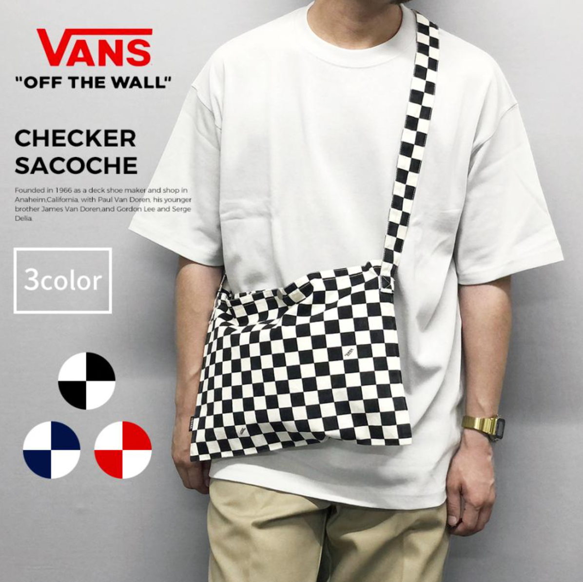 VANS SACOCHE CHECKER BAG