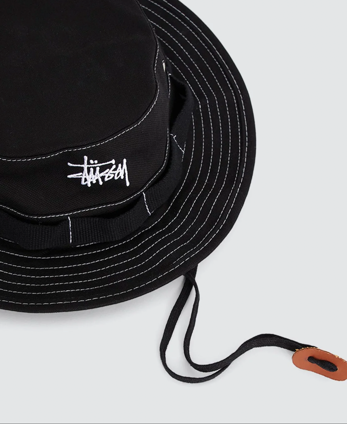 STUSSY CONTRAST TOPSTITCH BOONIE HAT