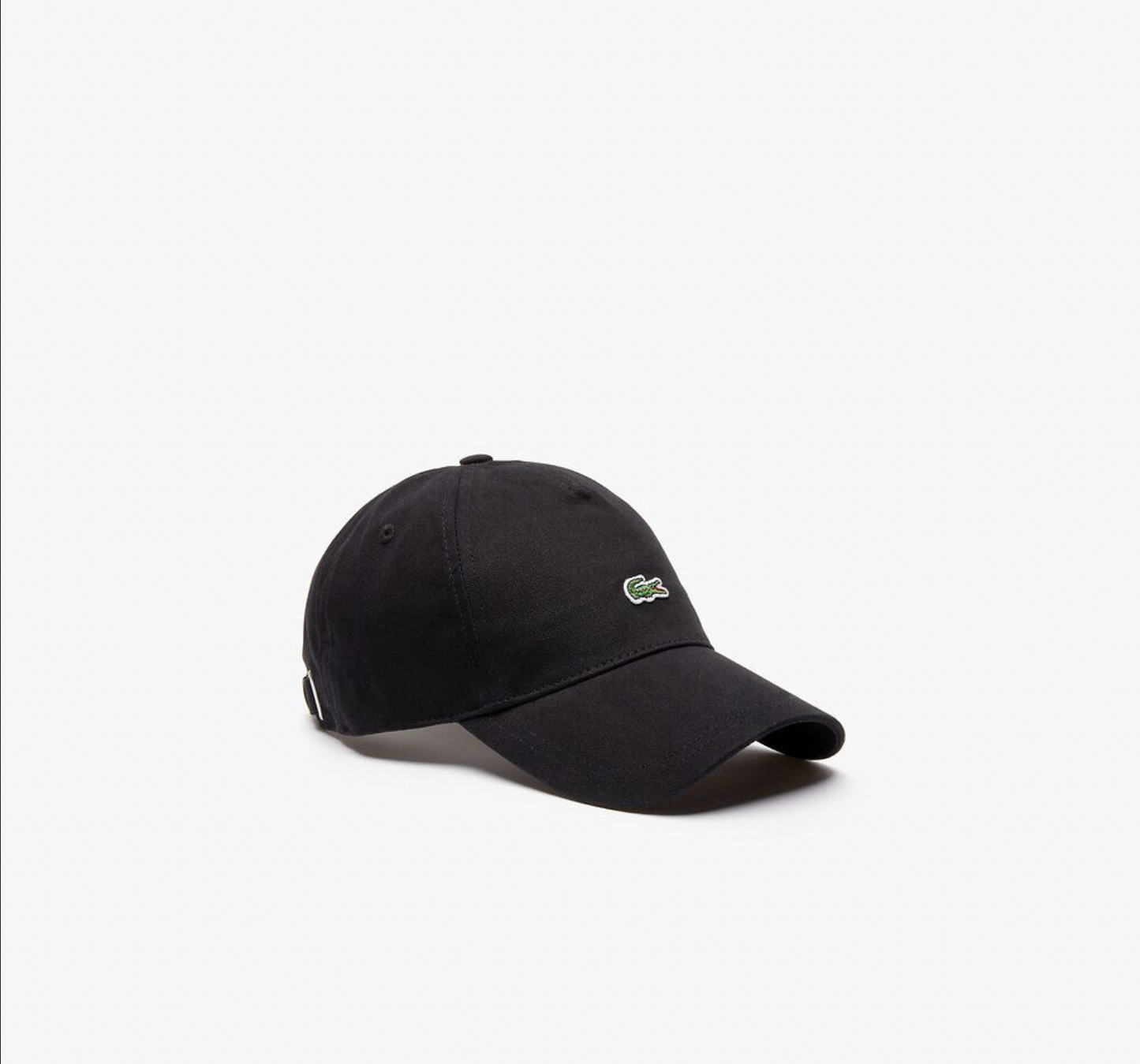 LACOSTE CENTER CROC CAP - BLACK