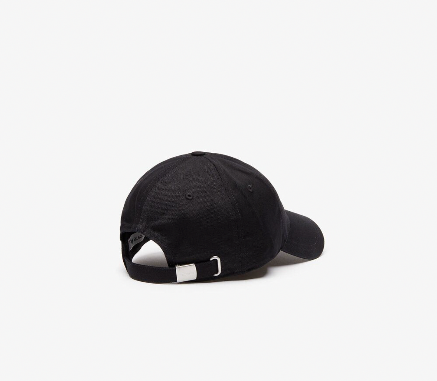 LACOSTE CENTER CROC CAP - BLACK