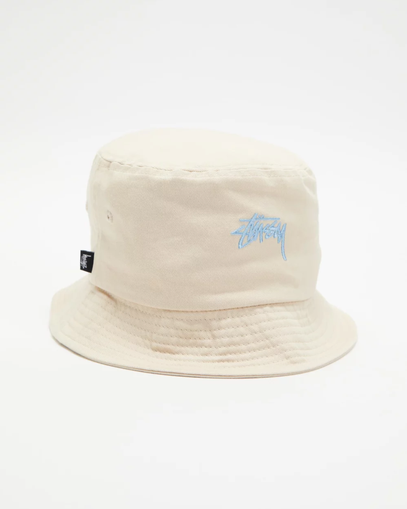 STUSSY STOCK BUCKET HAT - NATURAL