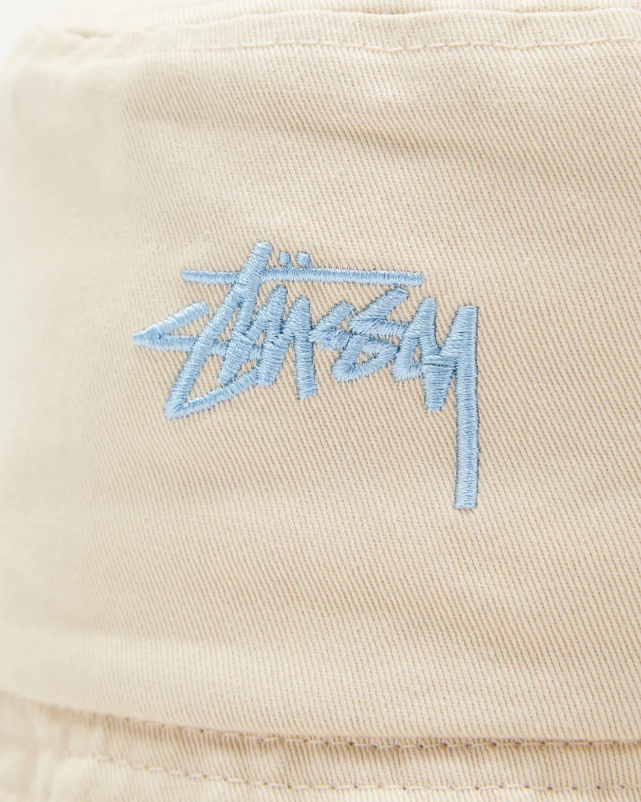 STUSSY STOCK BUCKET HAT - NATURAL