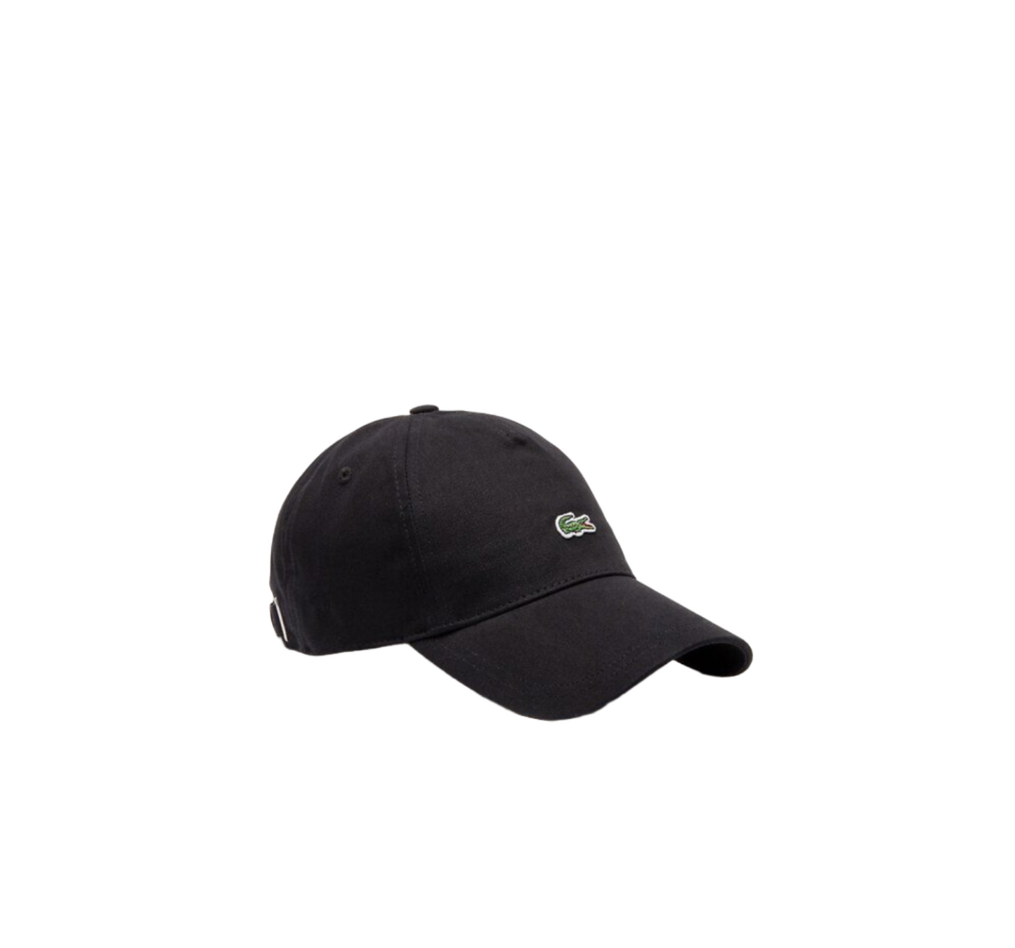 LACOSTE CENTER CROC CAP - BLACK