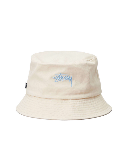 STUSSY STOCK BUCKET HAT - NATURAL