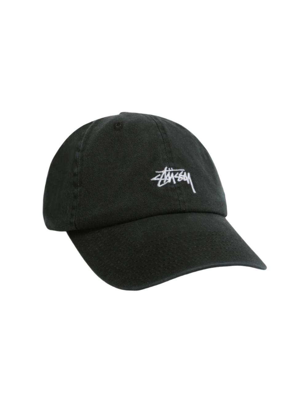 STUSSY STOCK LOW PRO STRAPBACK - BLACK