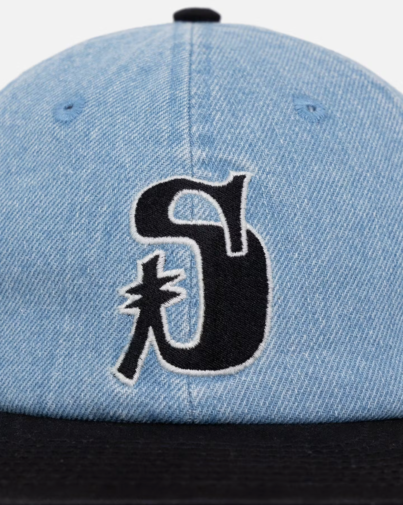 STUSSY VINTAGE S LOW PRO CAP - LIGHT DENIM