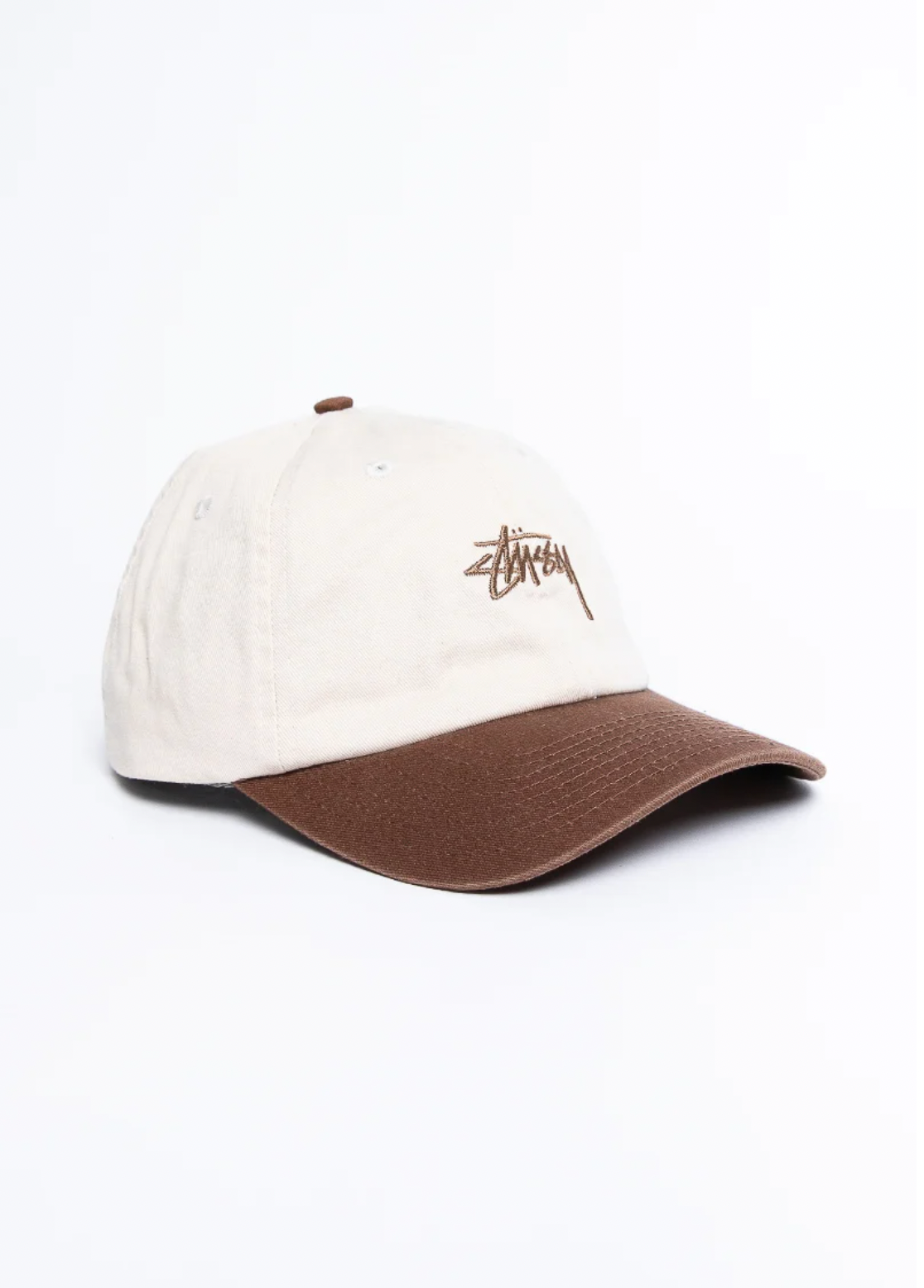 STUSSY STOCK LOW PRO STRAPBACK - MUD