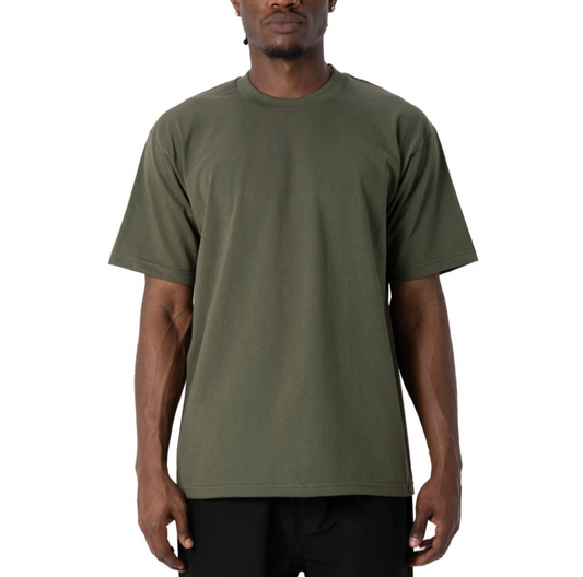 PRO CLUB HEAVYWEIGHT CREW NECK - OLIVE GREEN