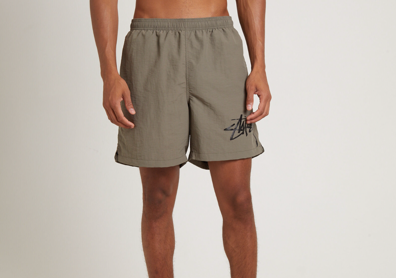 STUSSY BIG STOCK WATER SHORTS - KALAMATA BROWN