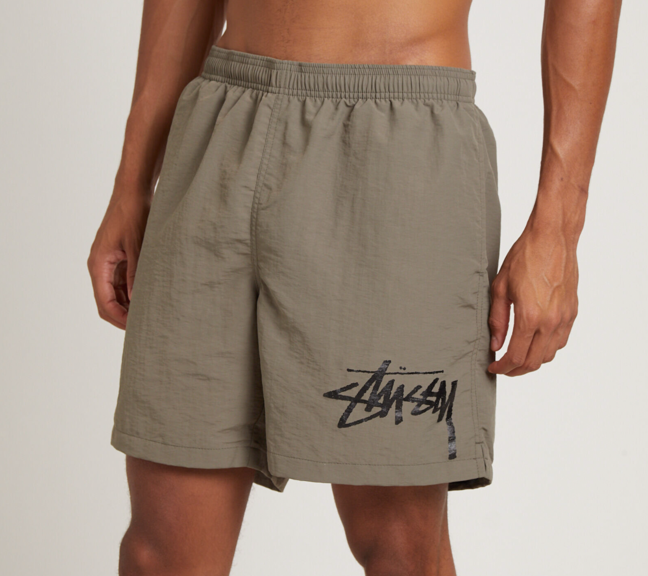 STUSSY BIG STOCK WATER SHORTS - KALAMATA BROWN