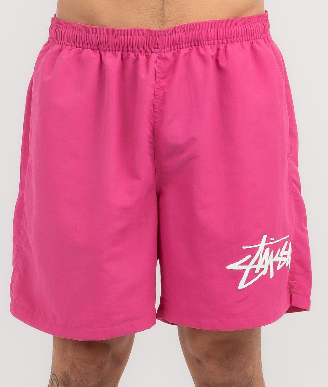 STUSSY BIG STOCK WATER SHORTS - PINK